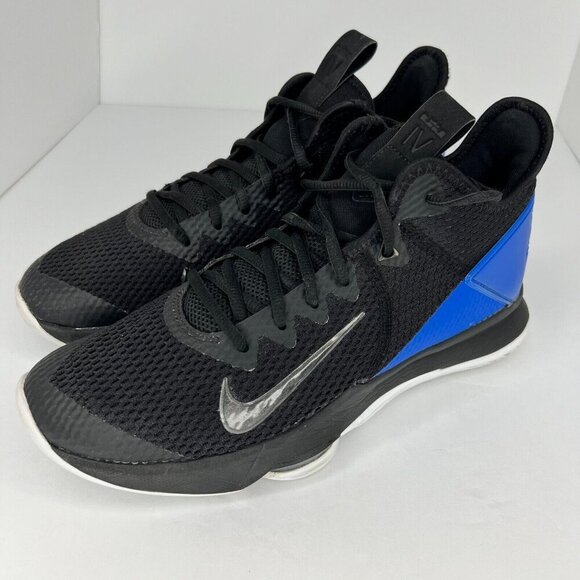 Nike Mens BV7427-007 LeBron Witness 4 Black HyperCobalt Size 10 Basketball Shoe - Picture 1 of 10